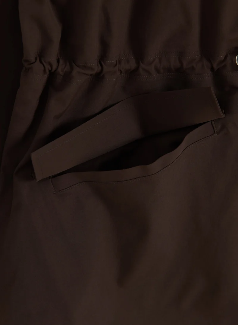 Chocolate Waterproof Zip Jacket