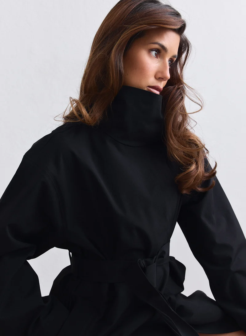 Black Waterproof Coat