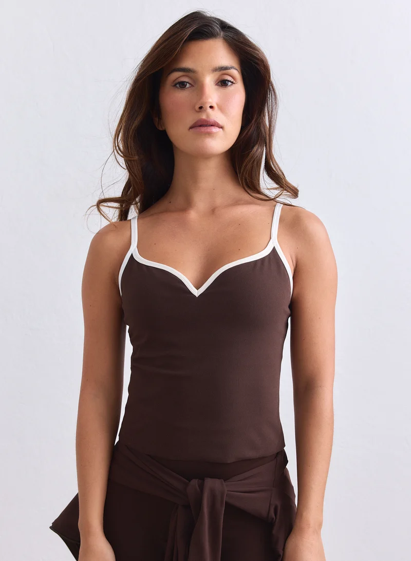 Chocolate Sense Contour Singlet
