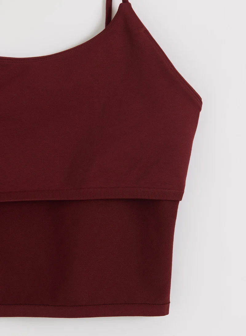 Merlot Shape Seamless Strap Singlet