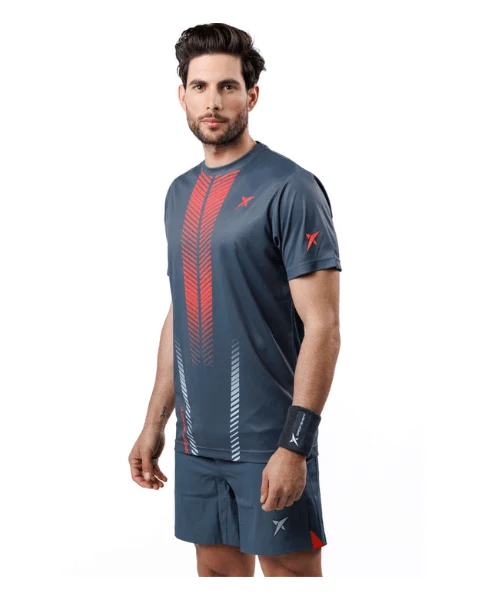 Drop Shot Shirt Grau/Rot