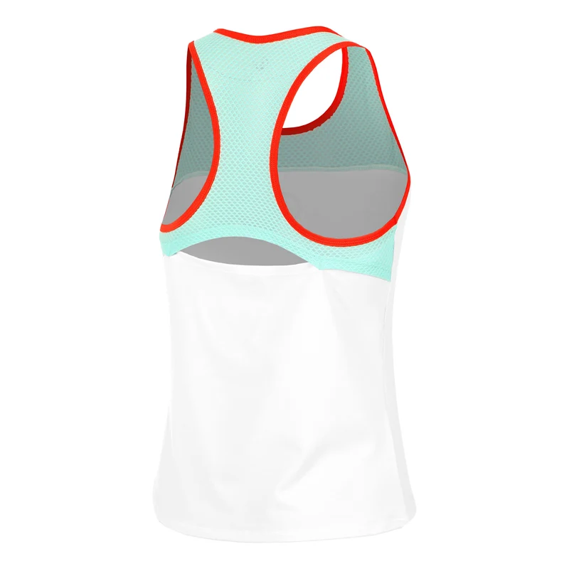 Wild Racerback Tank-Top Damen-Weiß,Türkis