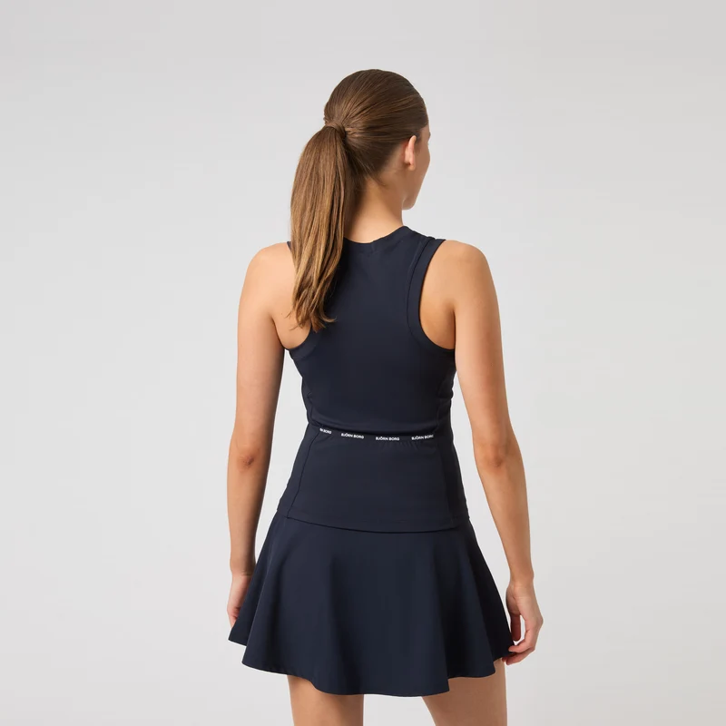 Ace Pocket Ribbed Tank-Top Damen - dunkelblau