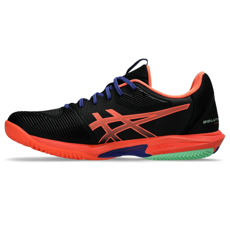 Asics Padelschoen Solution Speed FF 3 Padel Heren Zwart - Coral