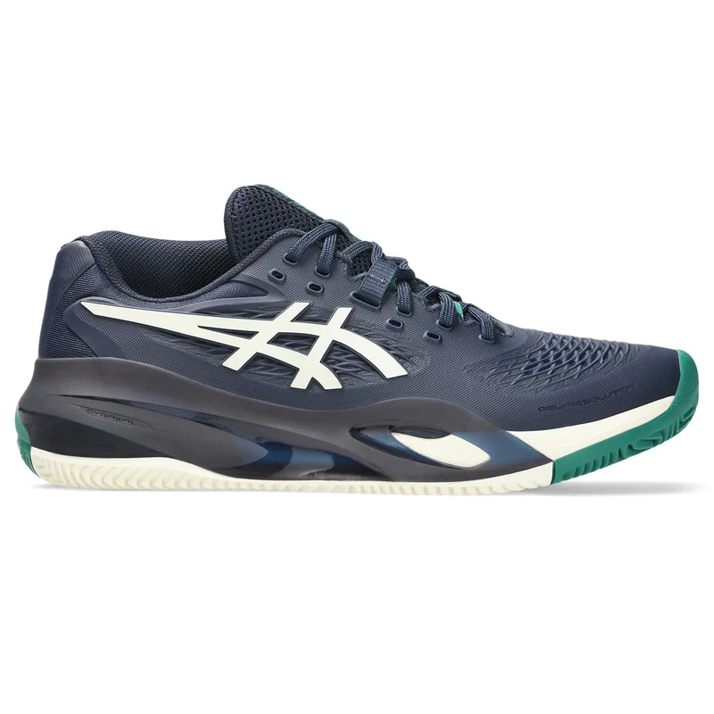 Asics Tennisschoen Gel Resolution X Clay Heren Navy / Groen