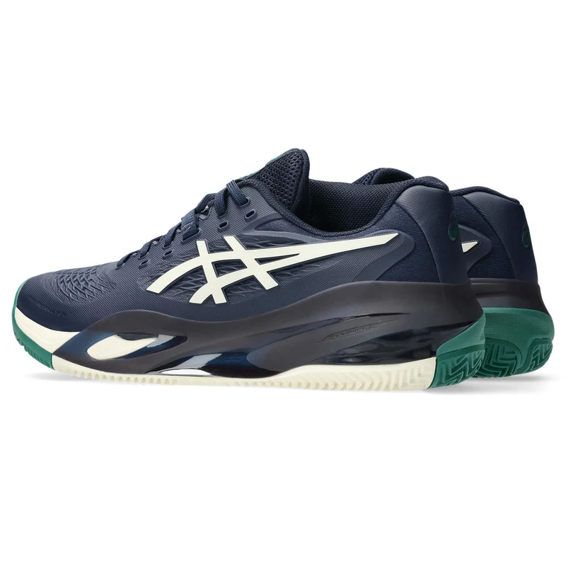 Asics Tennisschoen Gel Resolution X Clay Heren Navy / Groen