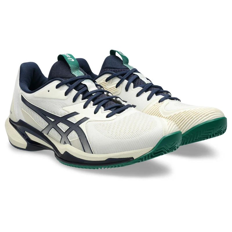Asics Tennisschoen Solution Speed FF 3 Clay Heren Wit Groen