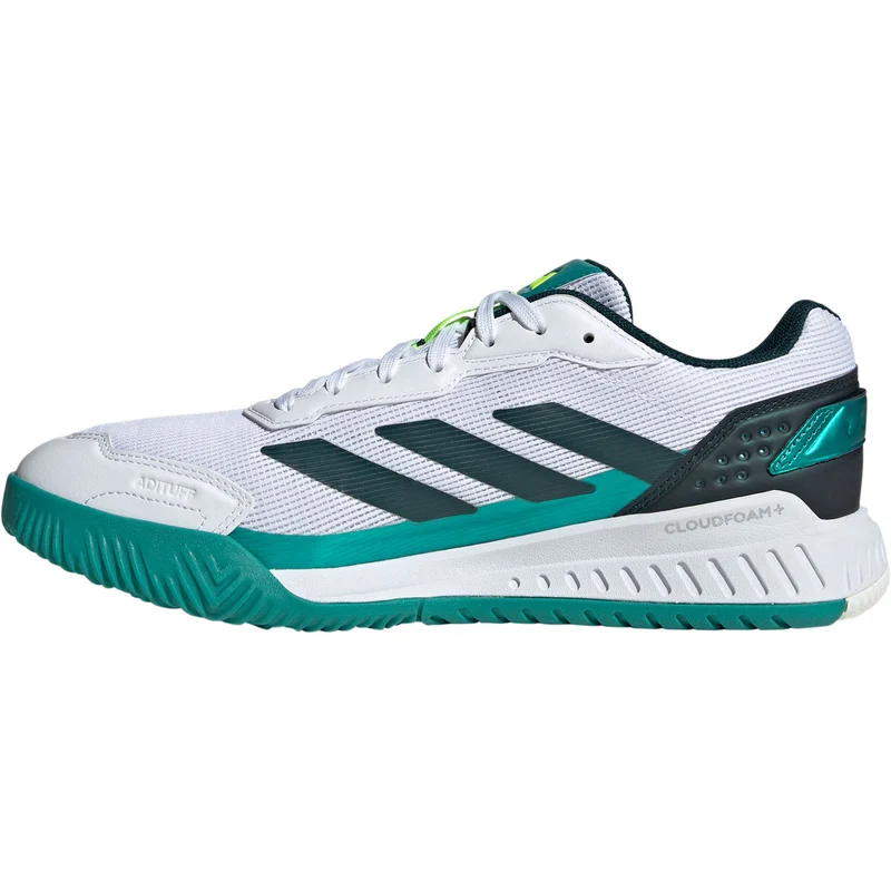 Adidas Padelschoen Courtquick Padel Heren Wit Groen