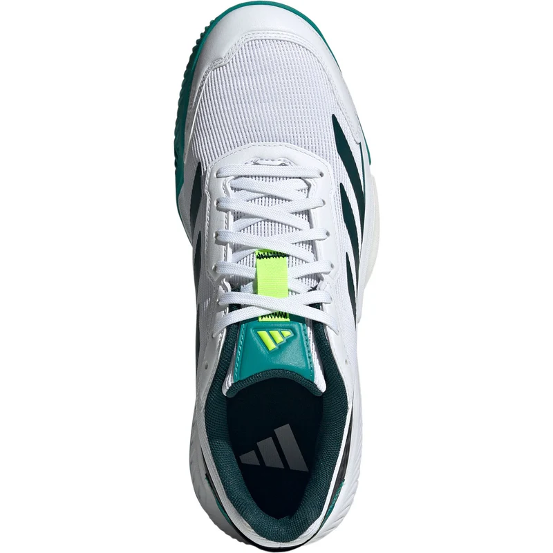 Adidas Padelschoen Courtquick Padel Heren Wit Groen