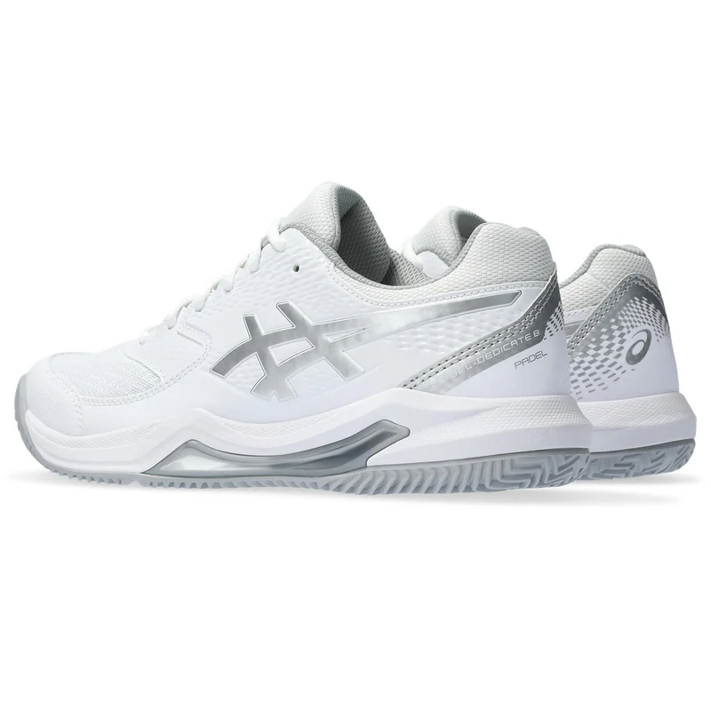 Asics Padelschoen Gel Dedicate 8 Padel Dames Wit - Zilver