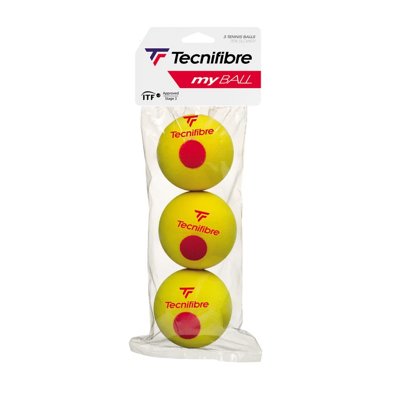 BALLES DE TENNIS PEDAGOGIQUES MY BALL - SACHET DE 3 BALLES