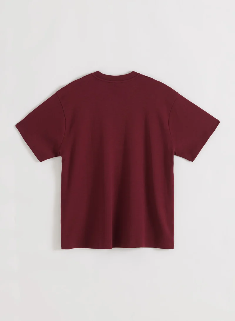 Merlot Varsity Boyfriend T-shirt