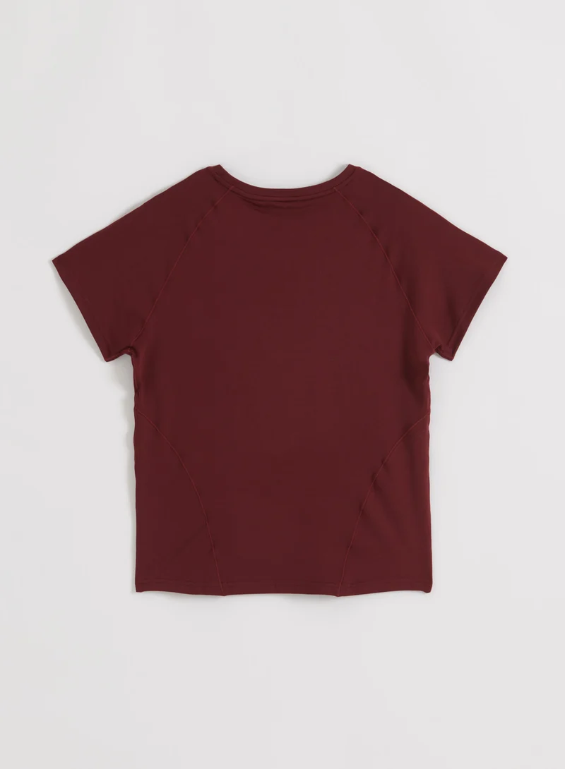 Merlot Soft Basic Short Sleeve