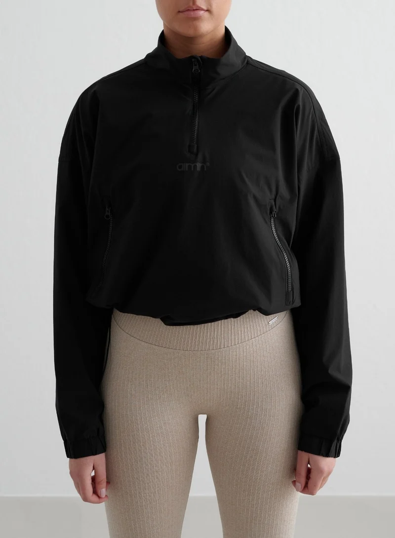 Black Windbreaker Jacket