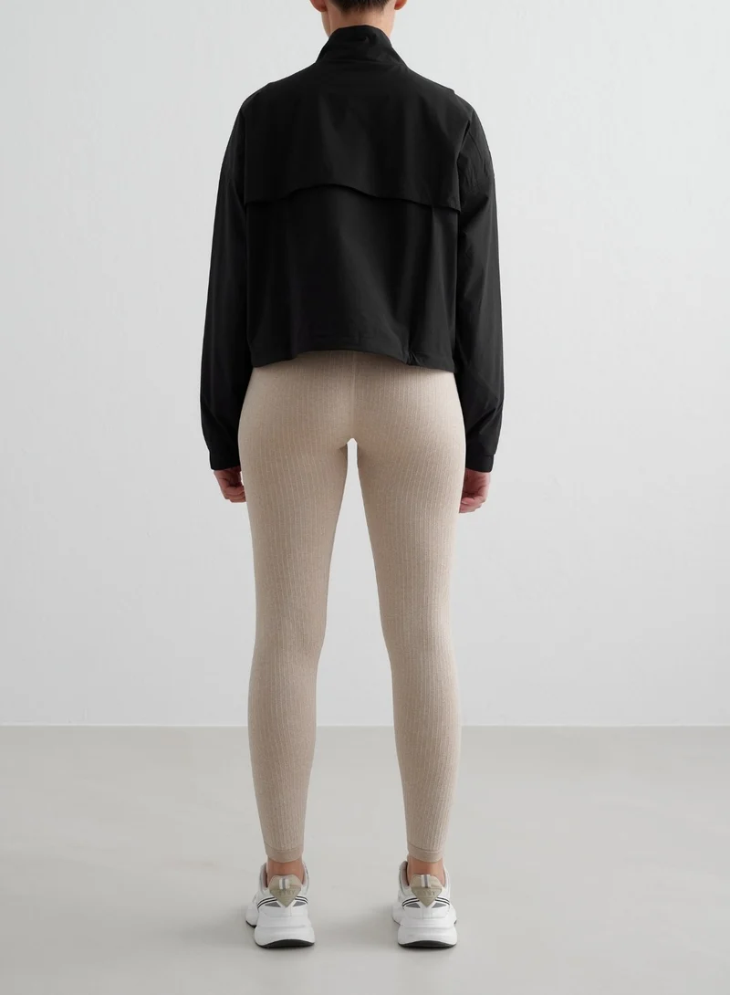Black Windbreaker Jacket