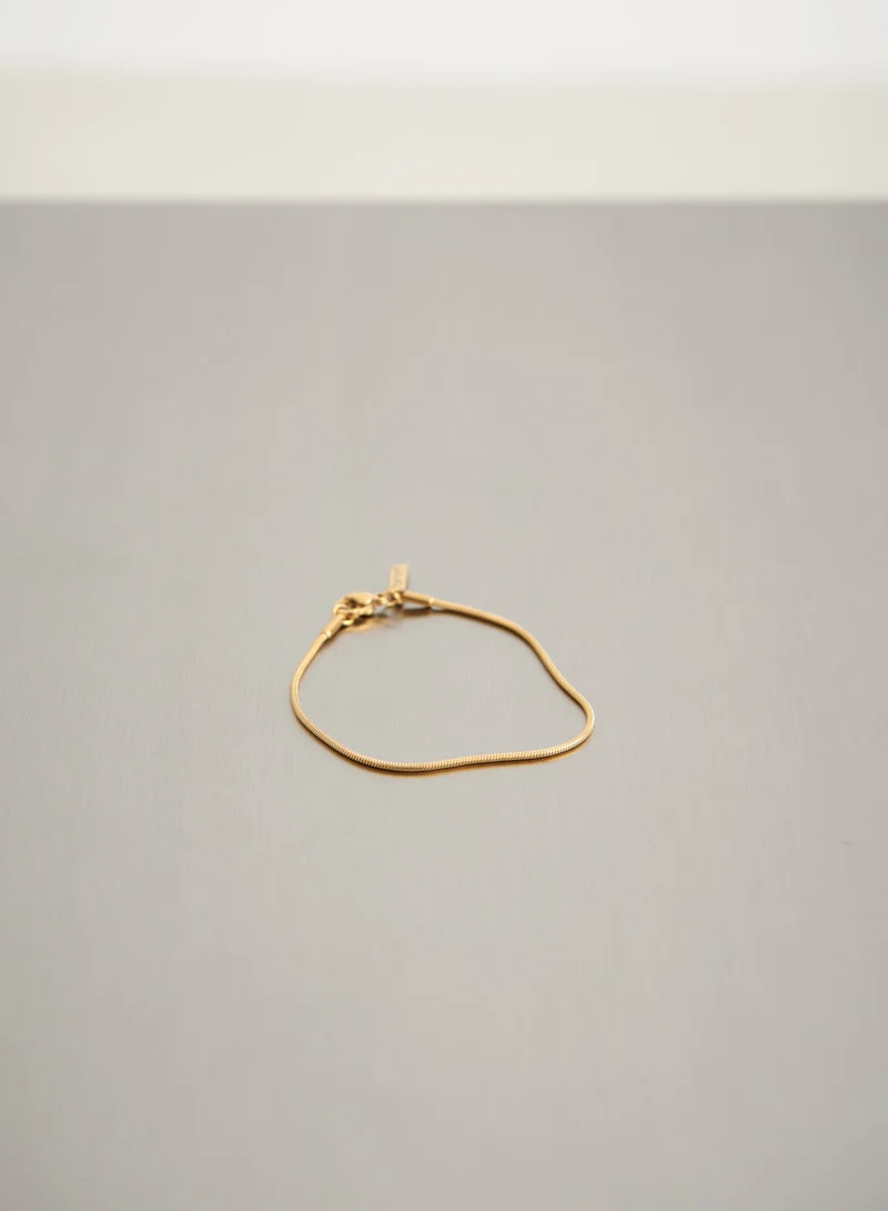 Gold Waterproof Snake Chain Bracelet