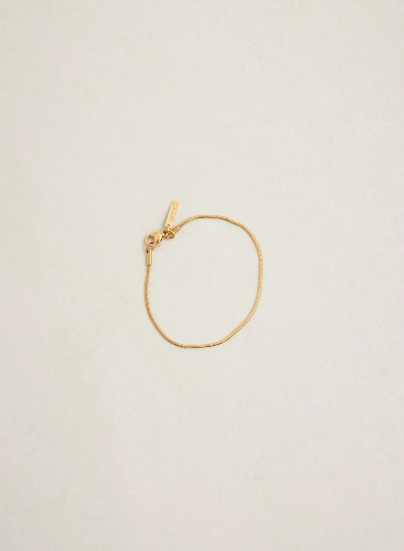 Gold Waterproof Snake Chain Bracelet