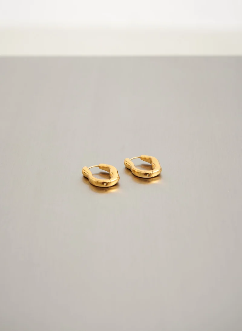 Waterproof Wave Hoop Earrings