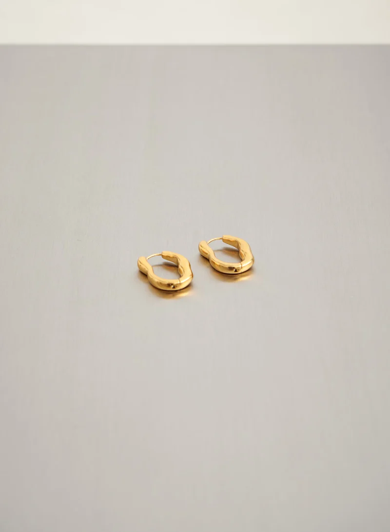 Waterproof Wave Hoop Earrings