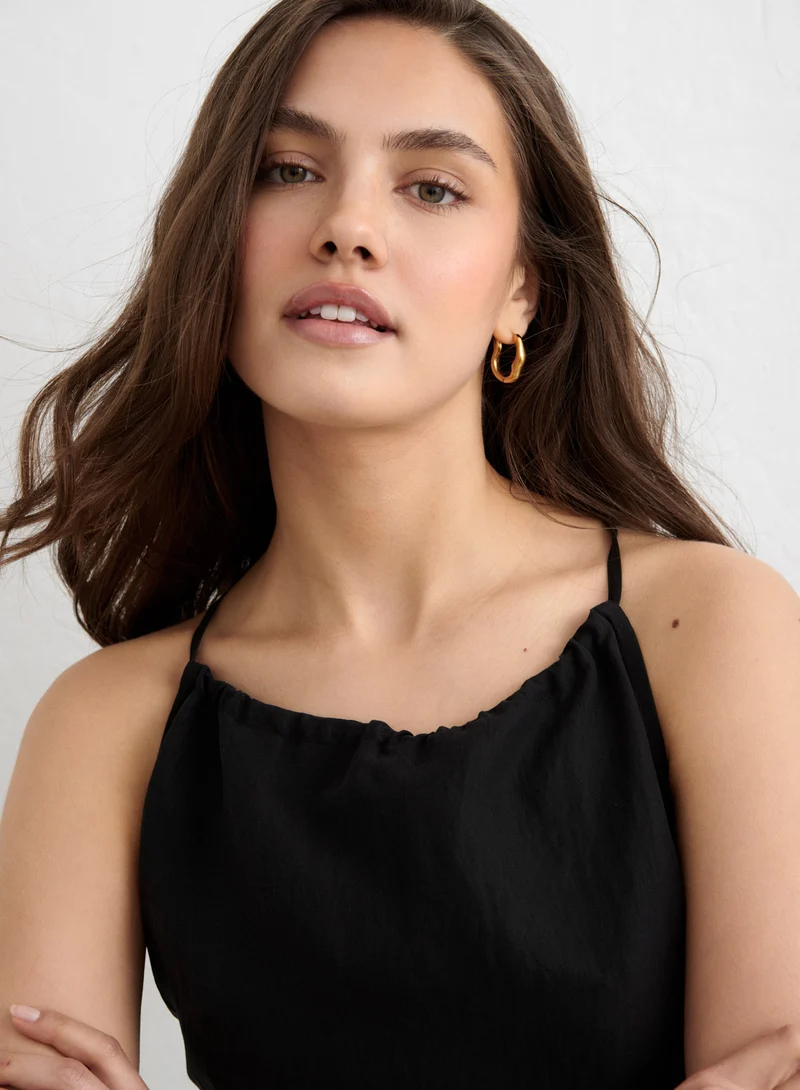Black Riviera Short Dress