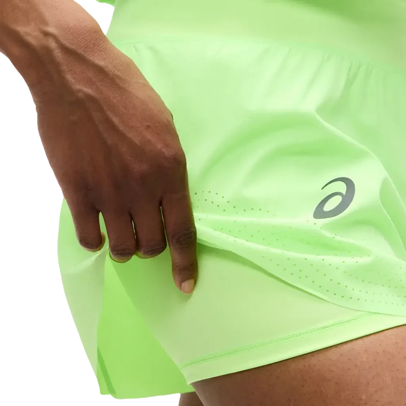Pantalon Corto Asics Match Laser Mujer Illuminate Green 2026