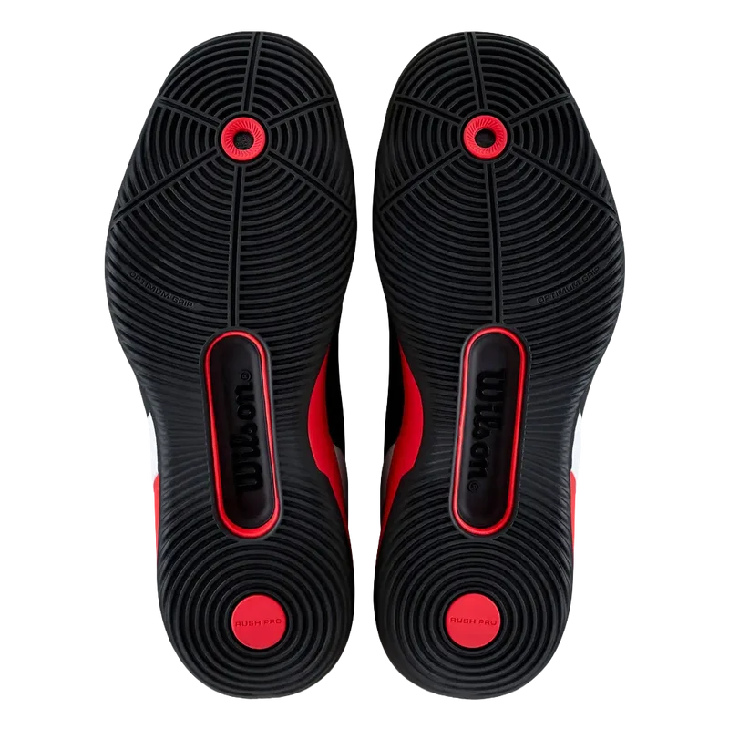 Zapatillas Wilson Rush Pro 5 Black/Infrared/White 2026