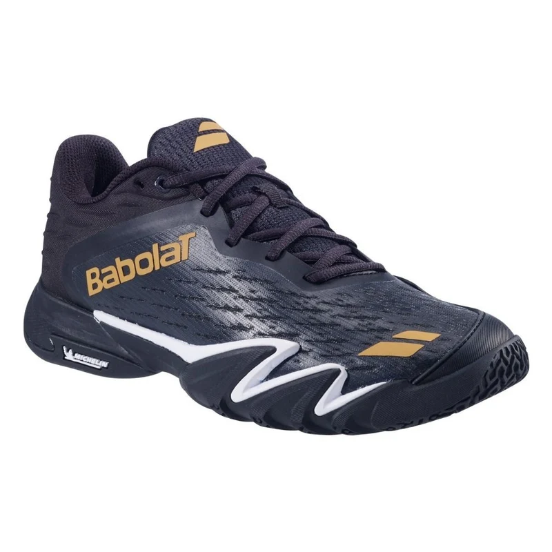 Babolat Jet Premura 3 Men Padel Shoes (Black/Gold)