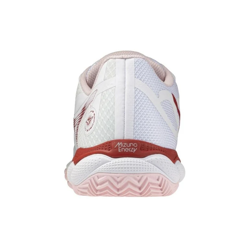 Mizuno Wave Enforce Court CC Women (White/Pinkesque/Barbados Cherry)