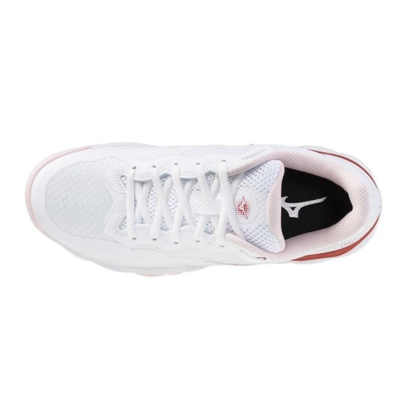 Mizuno Wave Enforce Court CC Women (White/Pinkesque/Barbados Cherry)