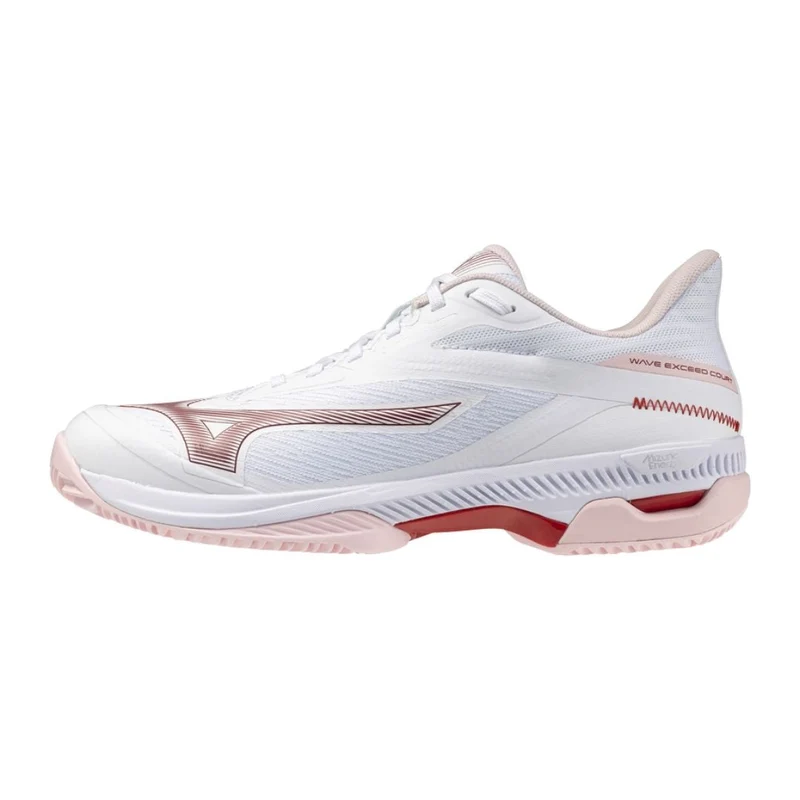 Mizuno Wave Exceed Court CC Women (White/Pinkesque/Barbados Cherry)