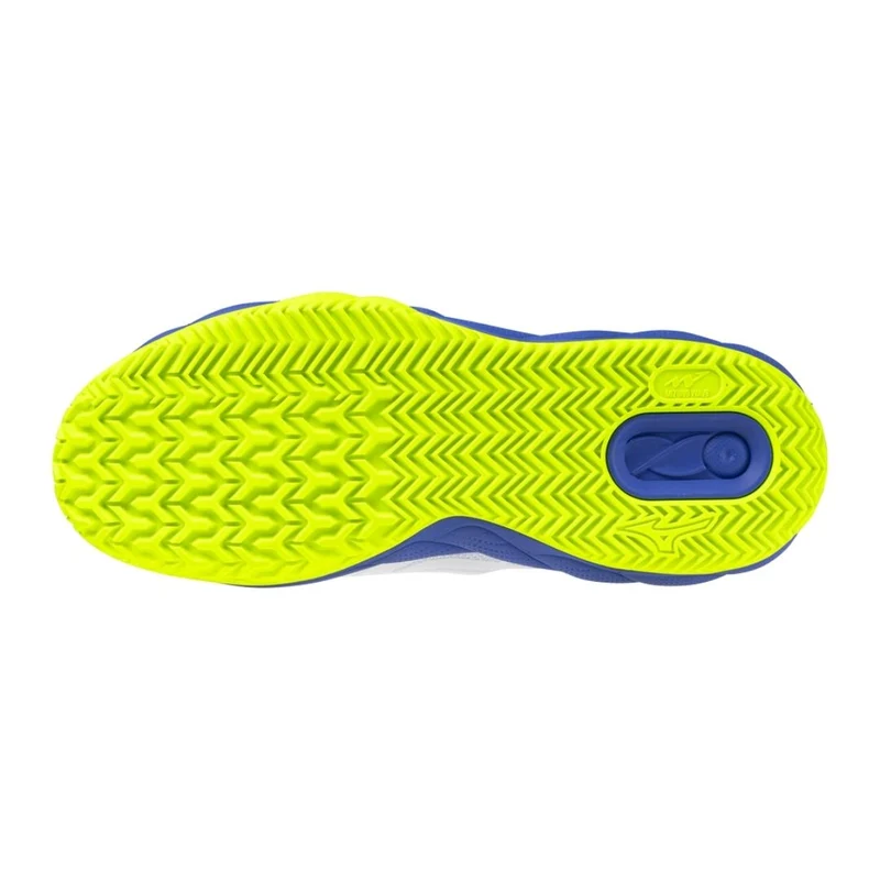Mizuno Wave Enforce Court CC (U) (White/Dazzling Blue/Lightning Yellow)