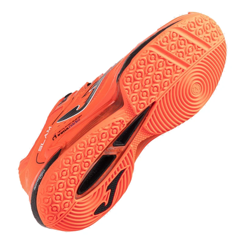 Slam Padelschuh Herren - koralle, schwarz