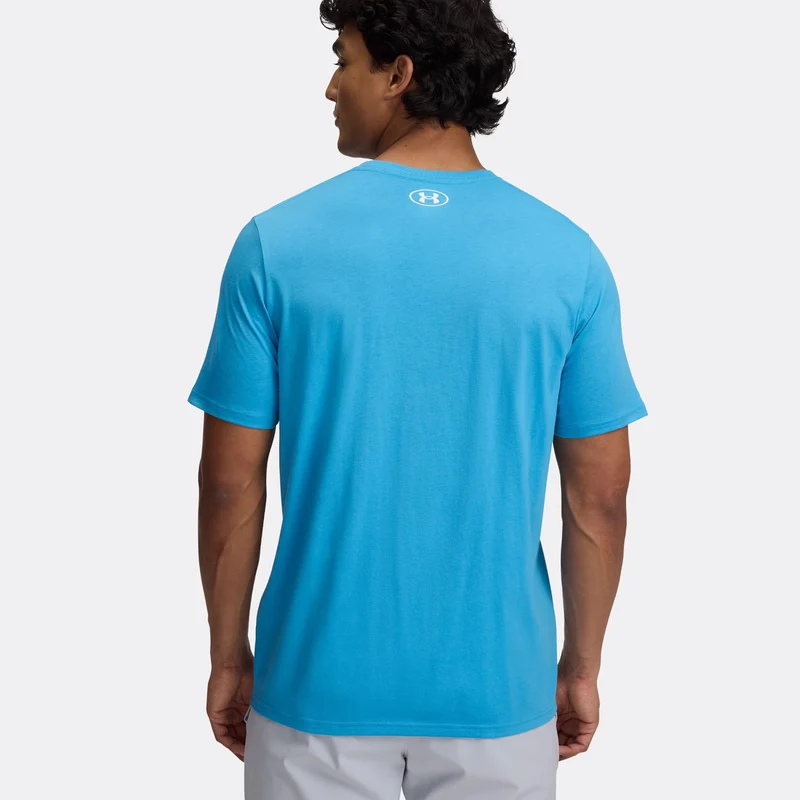 Sportstyle T-Shirt Herren-Türkis,Weiß