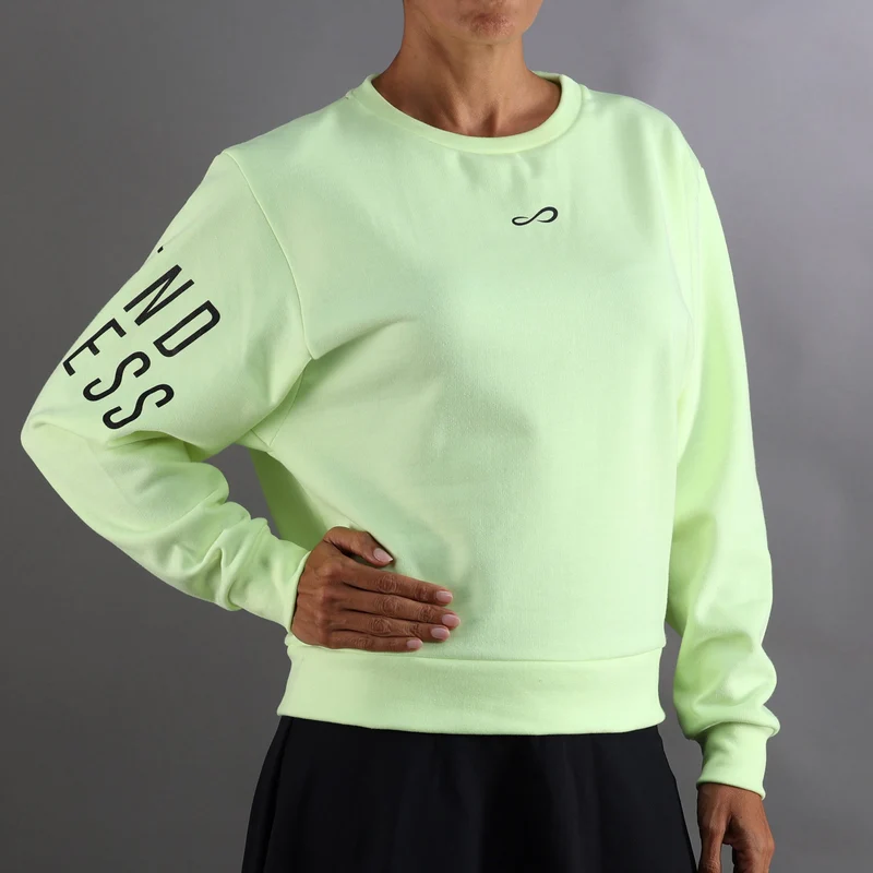 Swell Sweatshirt Damen-Neongelb,Dunkelblau