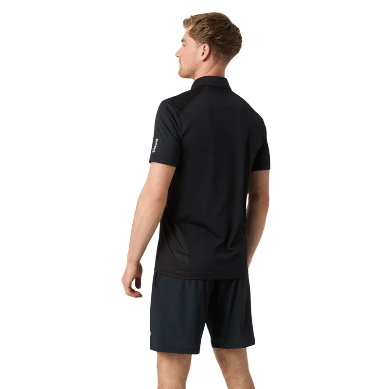 Björn Borg Ace Mesh Panel Polo Shirt Black Beauty