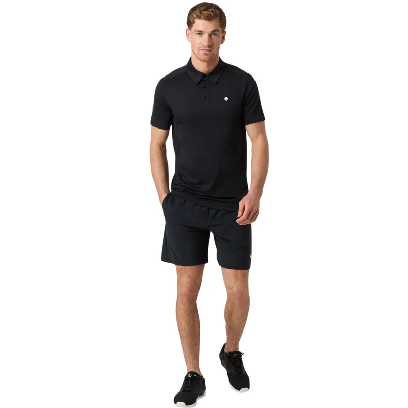 Björn Borg Ace Mesh Panel Polo Shirt Black Beauty