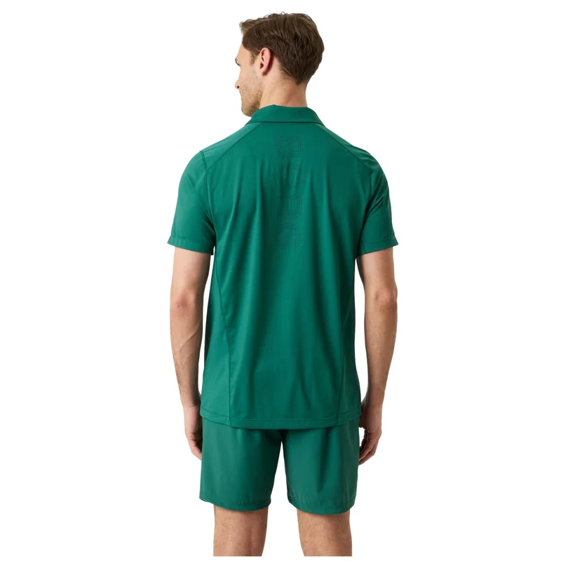 Björn Borg Ace Mesh Panel Polo Shirt Posy Green
