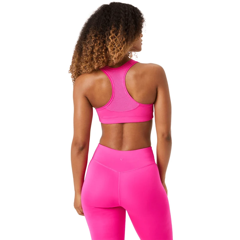 Björn Borg Mid Support Sports Bra Pink Glo