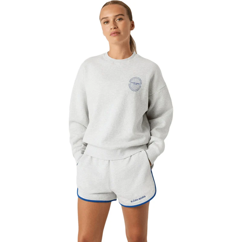 Björn Borg Boyfriend Sweatshirt Ultra Light Grey Melange