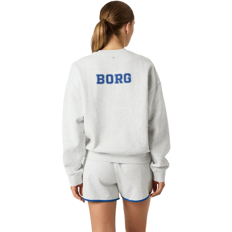 Björn Borg Boyfriend Sweatshirt Ultra Light Grey Melange