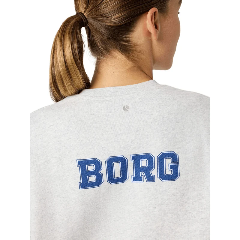 Björn Borg Boyfriend Sweatshirt Ultra Light Grey Melange