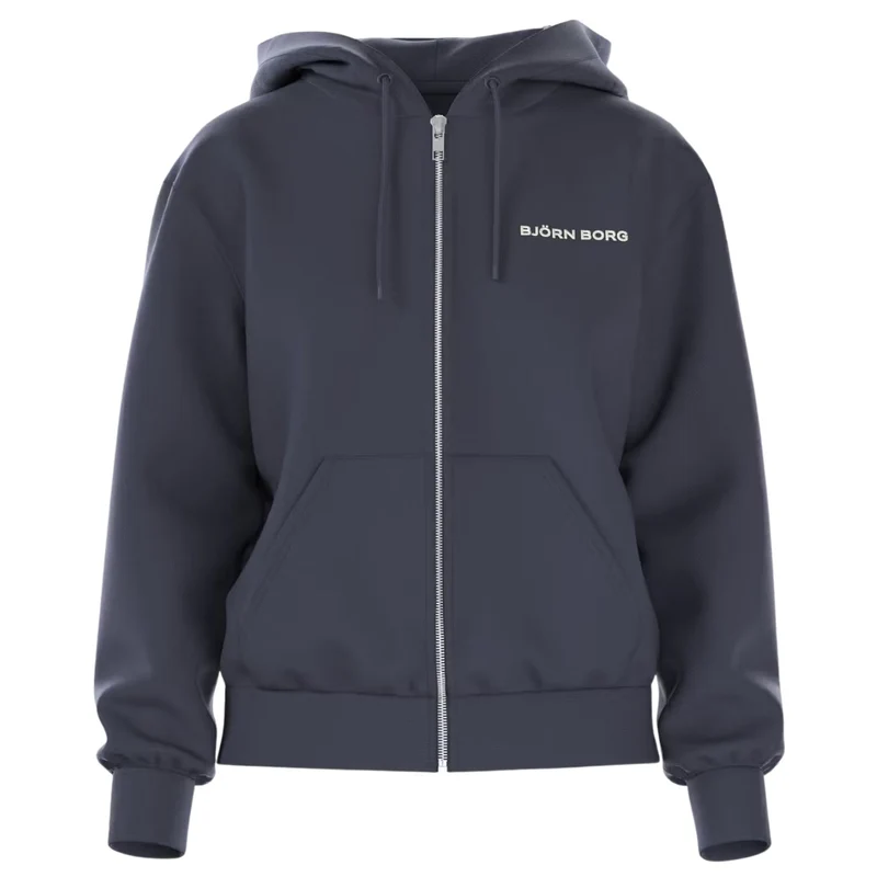 Björn Borg Essential 4 Zip Hoodie Odyssey Gray