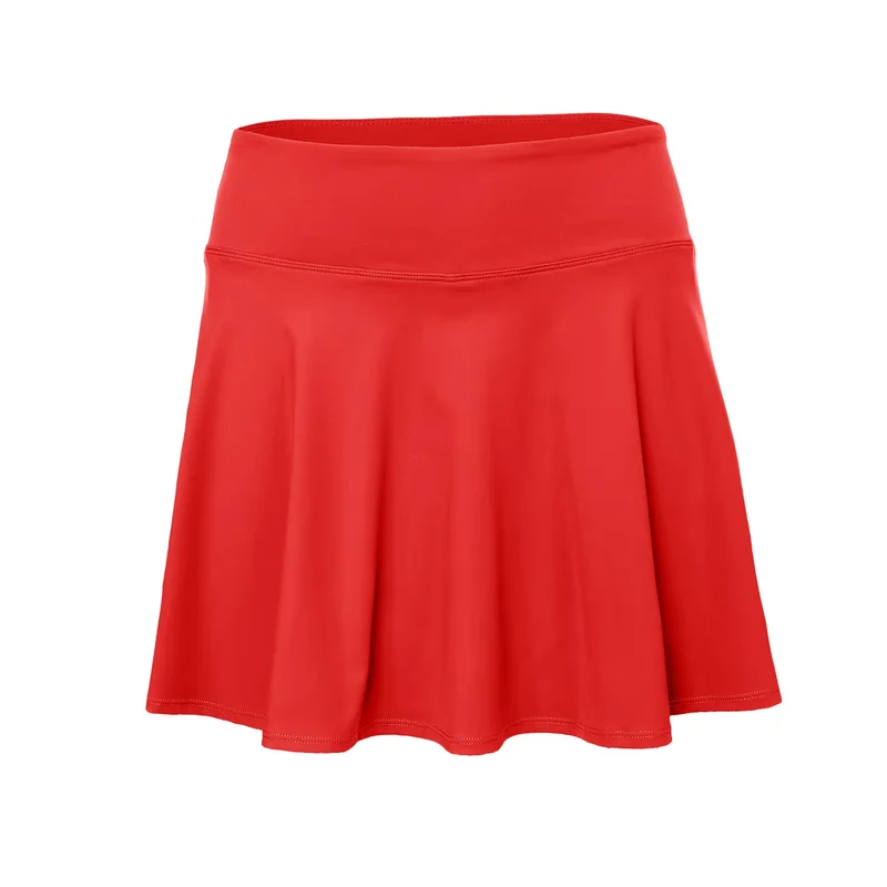 Indian Maharadja Flowing Skirt W Ruby Red