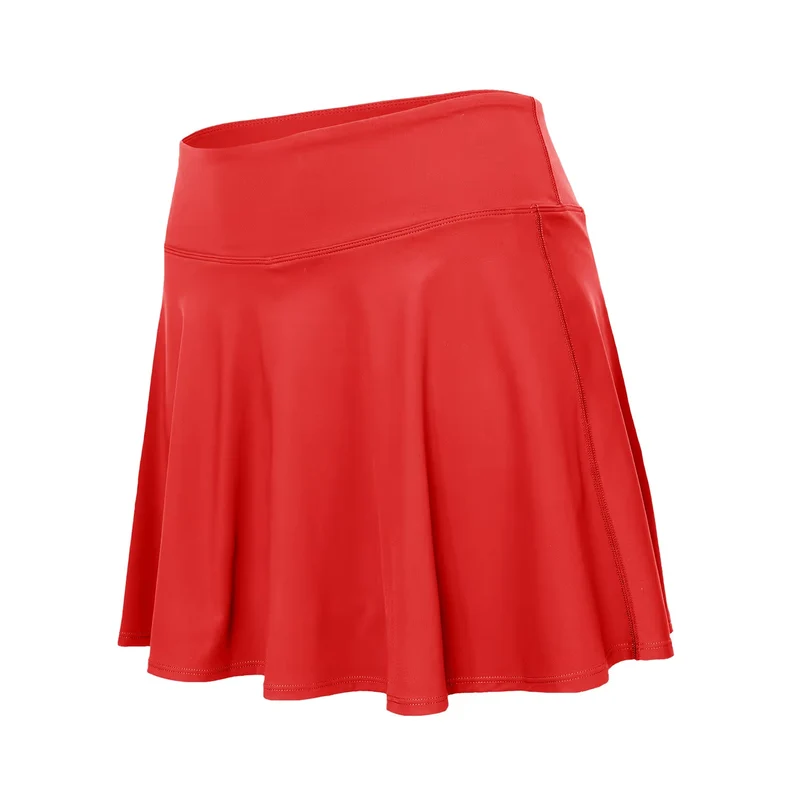 Indian Maharadja Flowing Skirt W Ruby Red