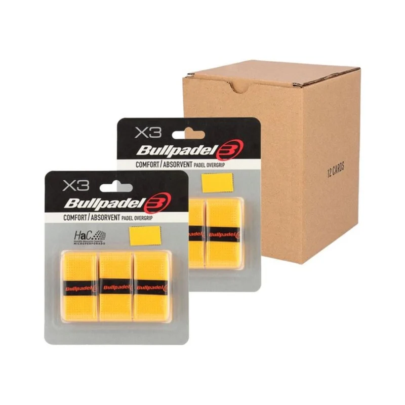 Bullpadel Overgrips GB1603 Yellow (12 x 3 Stuks)