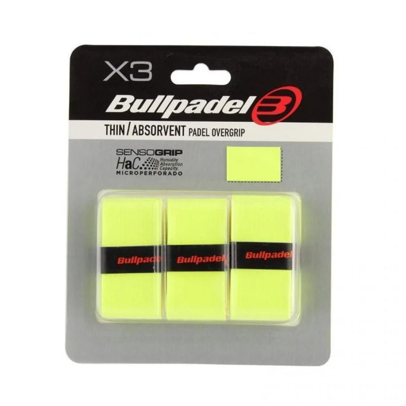 Bullpadel Overgrips Senso Sulfur Yellow (3 stuks)