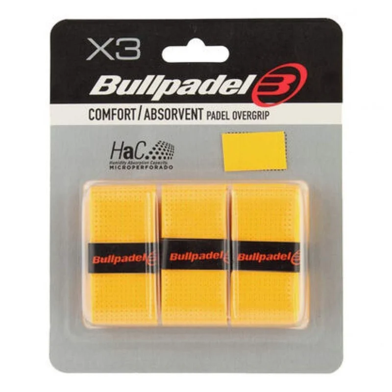 Bullpadel Overgrips Microperforado Yellow (3 stuks)