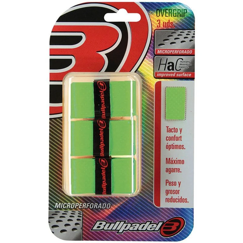 Bullpadel Overgrips Senso Green (3 stuks)