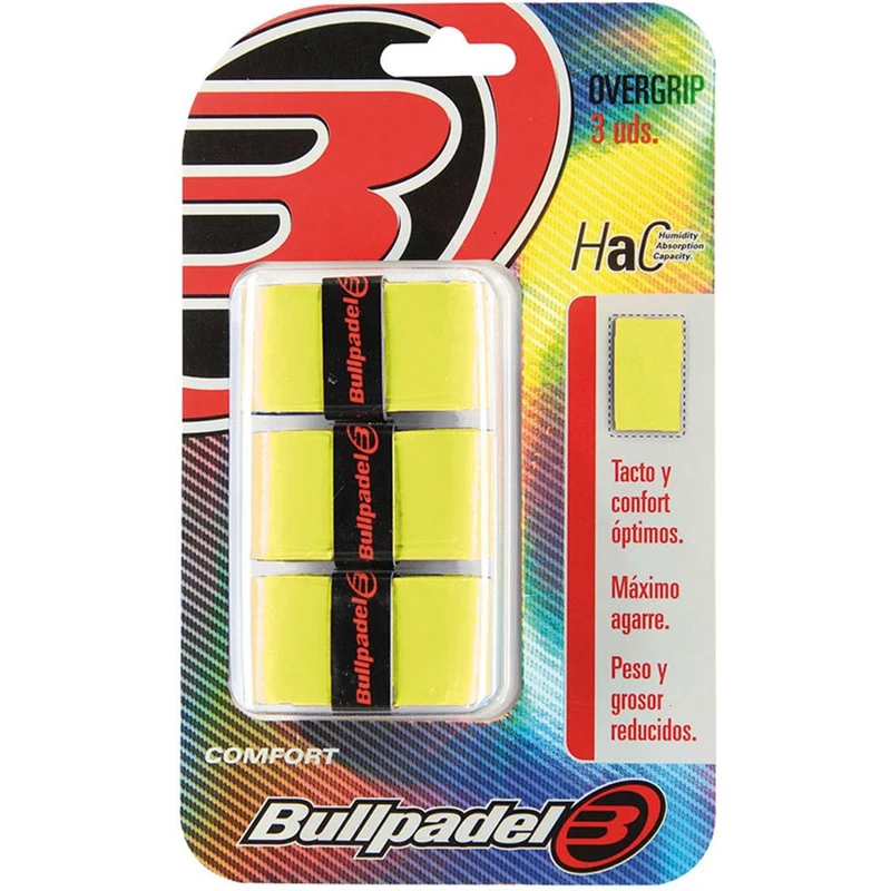Bullpadel Overgrips Comfort Neon Yellow (3 stuks)