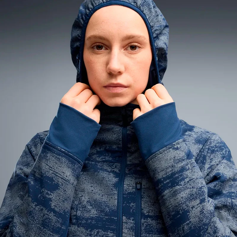 Primaloft Reflective Laufjacke Damen - blau